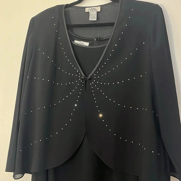 Patra | 2 piece evening wear maxi/long dress Women’s size 18P 18 P rhinestone - Picture 2 of 12